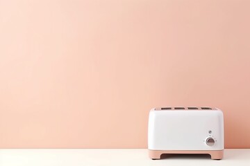 modern minimalistic isolated electric bread toaster machine on a minimal blank copy space 