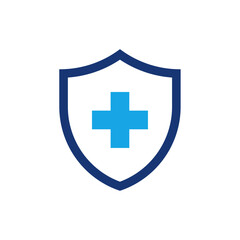 Shield with cross icon