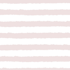 Pink hand-drawn stripes vector seamless pattern