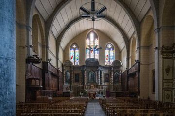 Obraz premium Church of Saint-Jean-Baptiste in the French town of Tarbes in the Occitaine region
