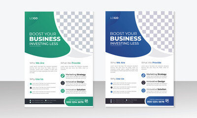 Creative Corporate and Business Flyer Brochure Template Design