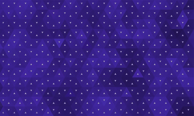 geometric abstract blue triangle shape pattern background white triangle dot halftone.
