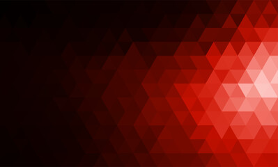 Obraz premium Triangular Low Poly Gradient Background with composition of Yellow Orange Red Black Dark Color range Bright light Vector Illustration
