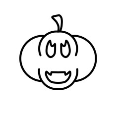 Helloween Pumpkin Outline