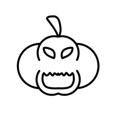 Helloween Pumpkin Outline
