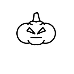 Helloween Pumpkin Outline