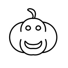 Helloween Pumpkin Outline