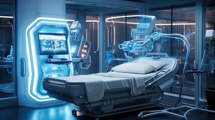 artificial intelligence technology, ai hospital bed, a system, internet, big data, machine, generative ai
