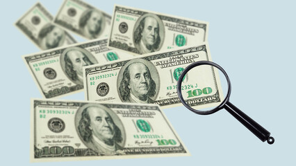 Cash flow statement is shown using the photo of dollars. Make more money