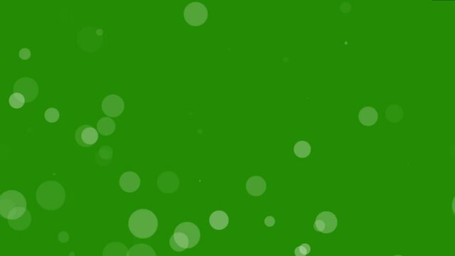 Particles Overlay on Greenscreen Loop Animation Background