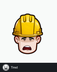 Construction Worker - Expressions - Tired