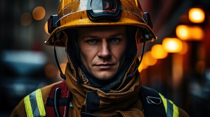 Male firefighter photo