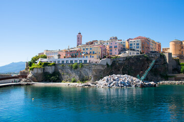 Obraz premium View of Bastia, Corsica from the port