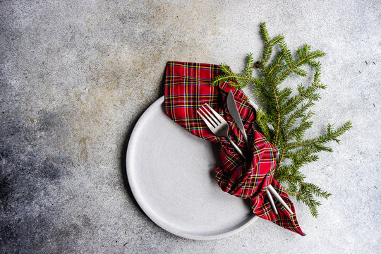 Christmas table setting