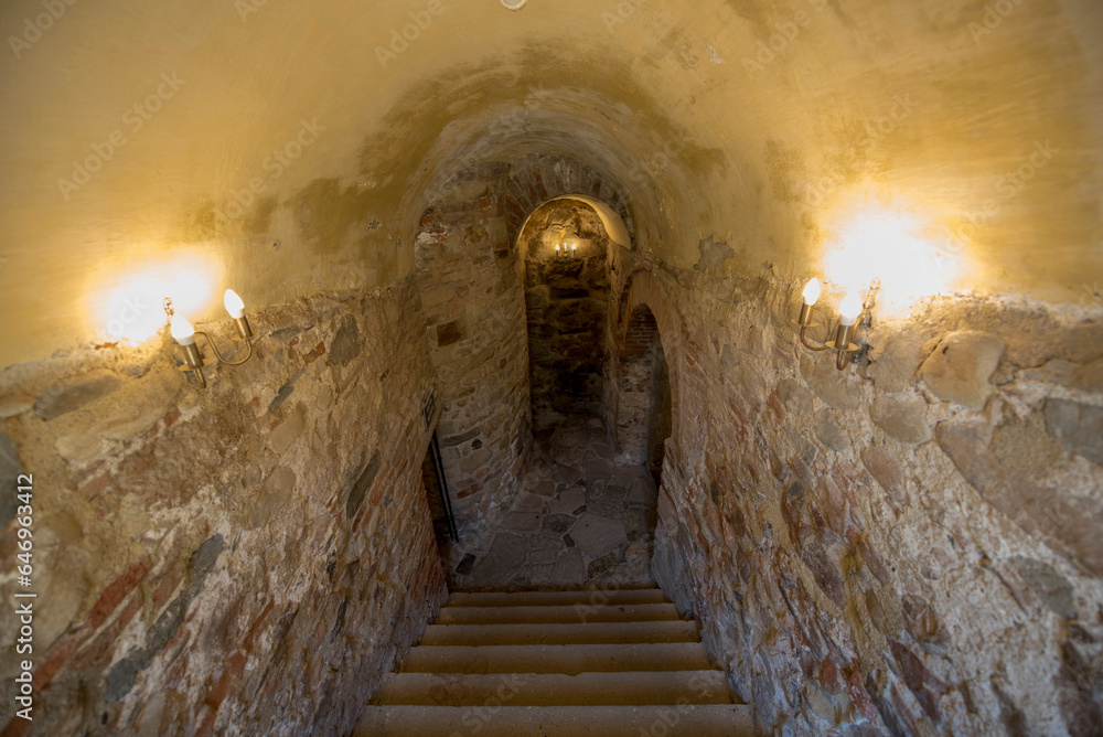 Wall mural neamt citadel interior view 2