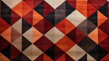 Contemporary geometric rug texture.