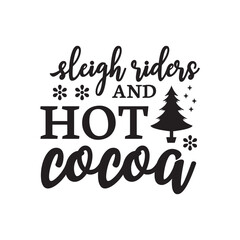 sleigh riders and hot cocoa