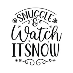 Obraz premium snuggle & watch it snow