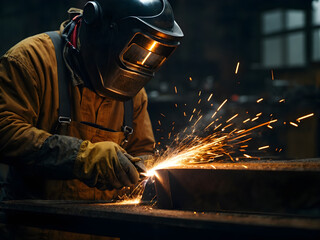 welder at work. Generative ai