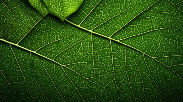 Leaf pattern with macro background , concept: macro nature, 16:9, copy space