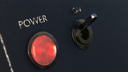 Turn on button. Power. Switch on.	