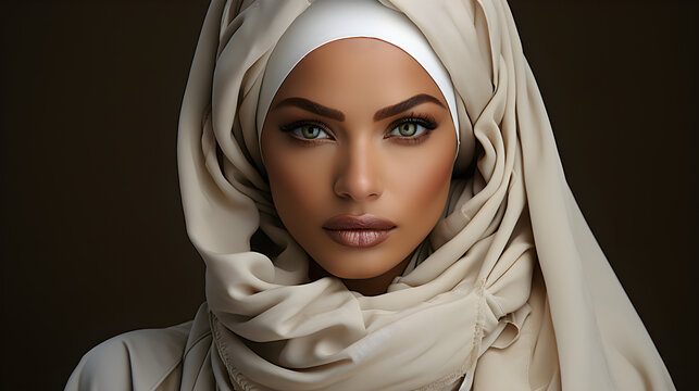 Very beautiful muslim woman in hijab