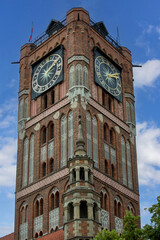 Gothic Old Town Hall, located at Old Town Market Square, Torun, Poland