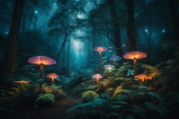 Obraz na płótnie Canvas Fantasy magical Forest