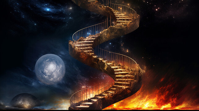Wolffchen Space Staircase from hell to heaven