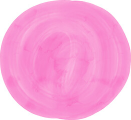 Watercolor Brush Stroke Hand Drawn Vivid Pink