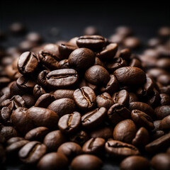 coffee beans background, this design was generated by an artificial intelligence