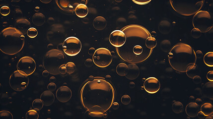 Golden drops of oil or serum surface background