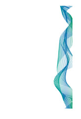 An intriguing abstract composition captures the essence of movement with its graphical waves. Fluid lines flow and interweave, creating a dance of form and color.