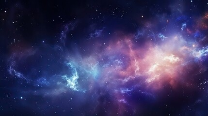 Abstract Outer Space Endless Nebula Galaxy Background