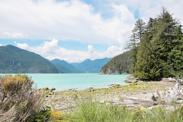 Oliver's Landing Beach in Furry Creek, British Columbia, Canada