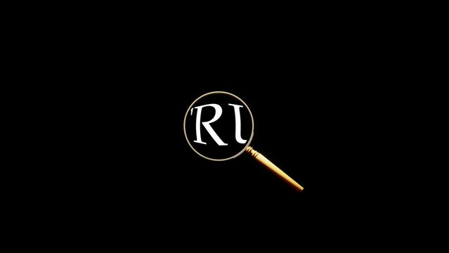 Magnifying Glass find text true in black background. Everybody looking where true is