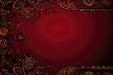 Exquisite Indian wedding card backdrop, traditional motifs, ornate design.