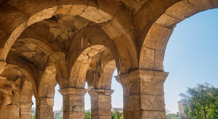 amazing ancient architecture in ruins in high definition and sharpness