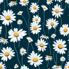 Elegant daisy repeat for sophisticated look