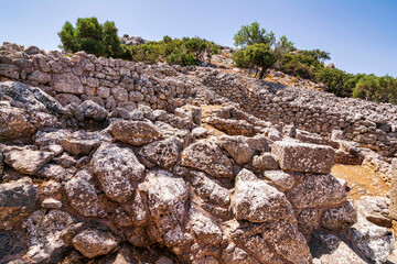 Ruins of the ancient Greek city of Lato,2500 years old near Kritsa, Crete. © akarb