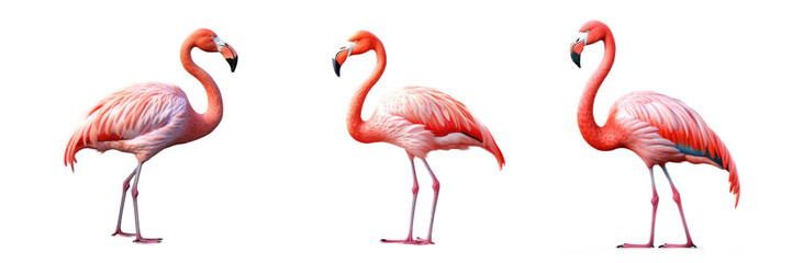 Flamingo , Isolated On Transparent, PNG