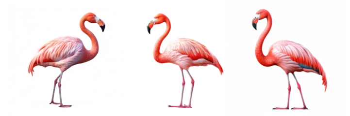 Fotobehang Flamingo , Isolated On Transparent, PNG © ACE STEEL D