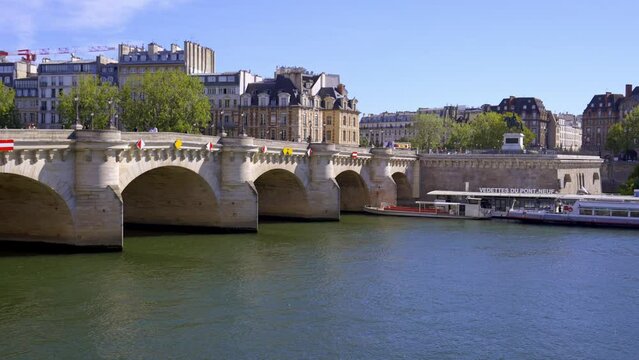 Famous Bridge in Paris called Pont Neuf - stock photography