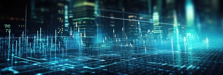 wide stock market benefit science and technology information data background