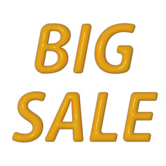 3D inscription big sale png