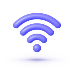 Modern wifi 3d, great design for any purposes. Internet network concept. Vector design element