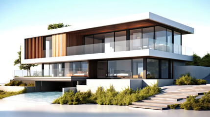 3D Visualization Of The Modern House