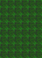 Fototapeta premium Pattern formed by green radiant circles