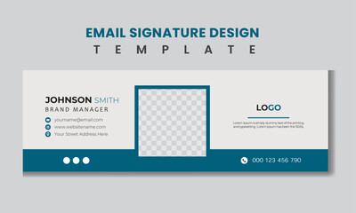 email signature Design business and creative template