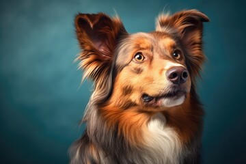 A close-up photo of an adult dog&rsquo;s head